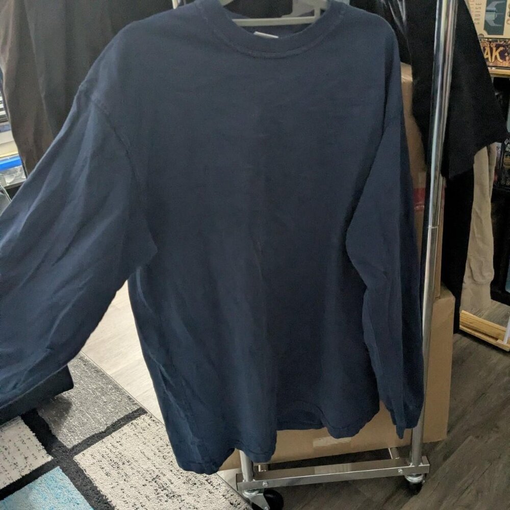 Site Apparel Navy Blue Long Sleeve Shirt XL